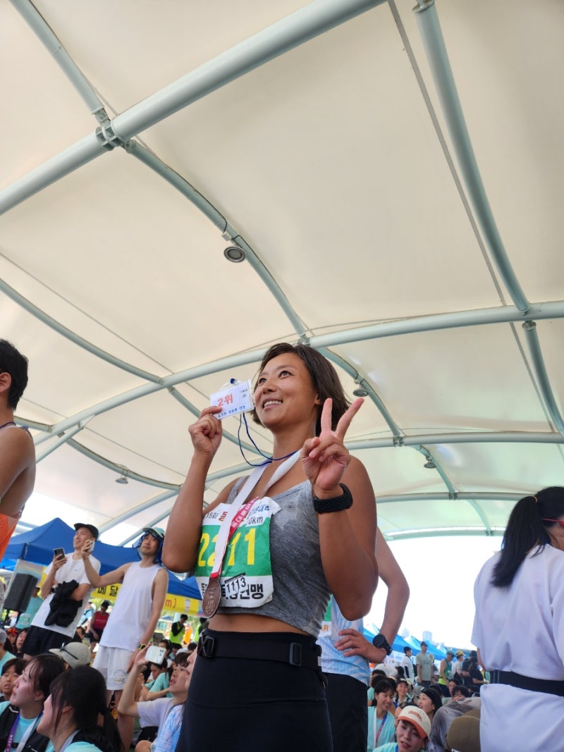 제15회 동대문마라톤 2026년 10km 여자 2위. 첫 10k, 첫 입상.