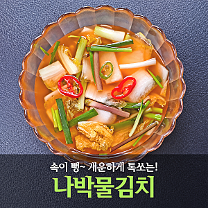 추석반찬 나박김치 담그는법 개운하게 톡 쏘는 나박물김치 레시피