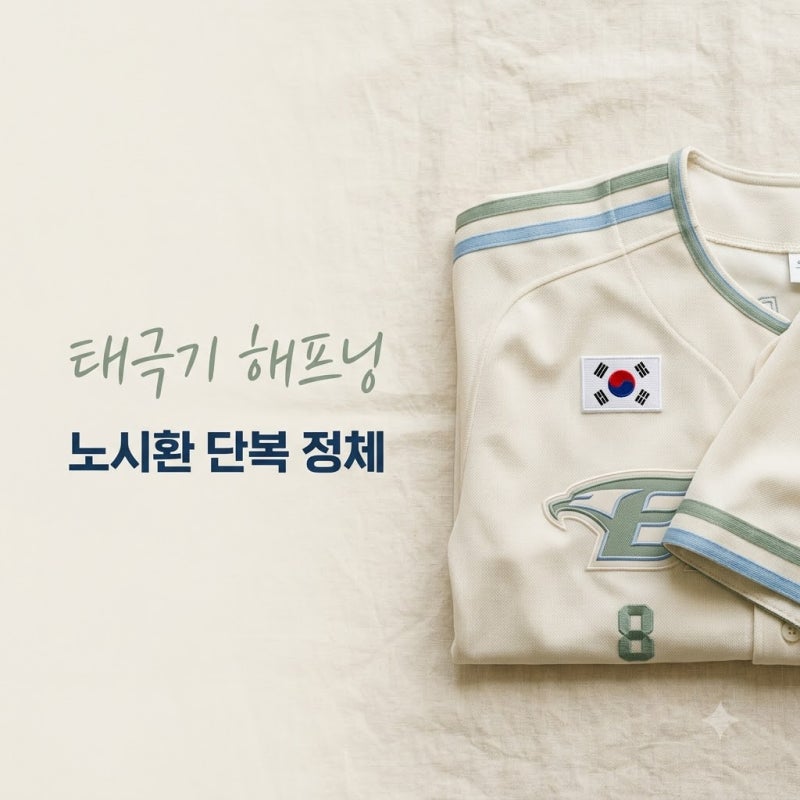 "하필 주장인데.." 노시환 태극기 거꾸로 부착된 뜻밖의 범인..