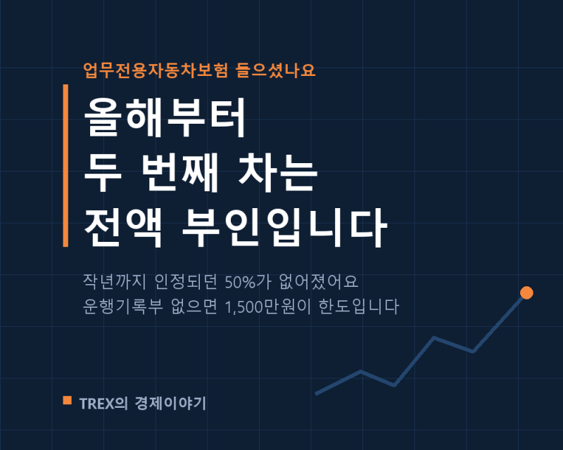업무용 승용차 보험, 올해부터는 두 번째 차가 전액 부인됩니다