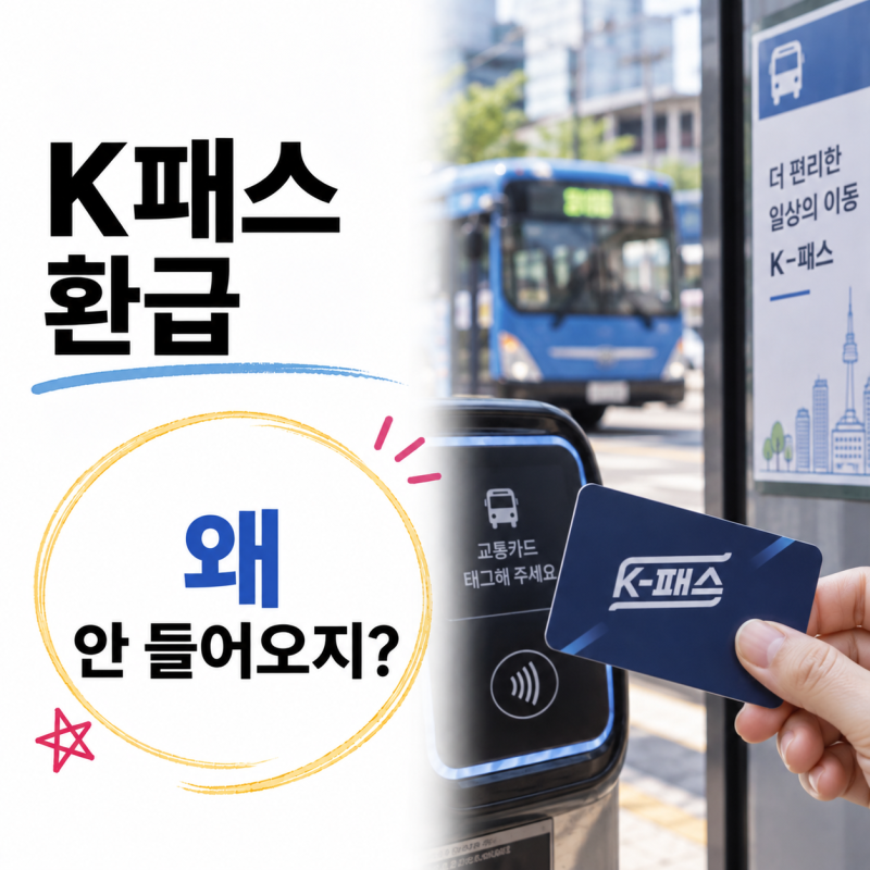 K패스 환급, 매달 들어올 줄 알았는데 내역이 비어 있는 데는 이유가 있었다