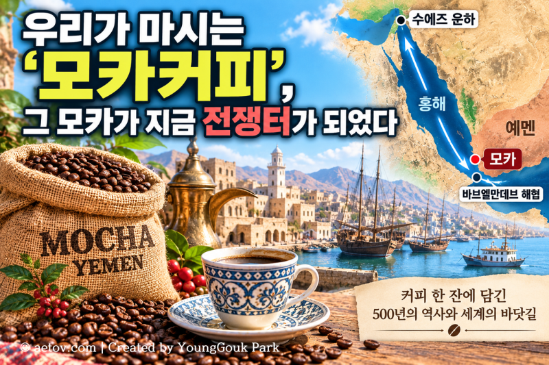 우리가 마시는 ‘모카커피’, 그 모카가 지금 후티의 전쟁터가 되었다