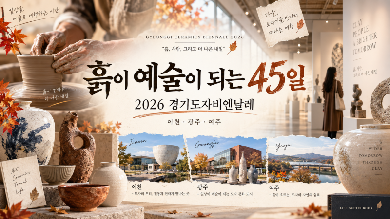도자기 잘 몰라도 괜찮을까?｜2026 경기도자비엔날레 이천·광주·여주 전시·체험 총정리
