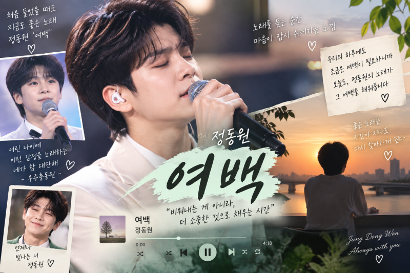 [정동원 팬로그 11/100] 정동원 ‘여백’, 시간이 지나도 다시 듣게 되는 이유