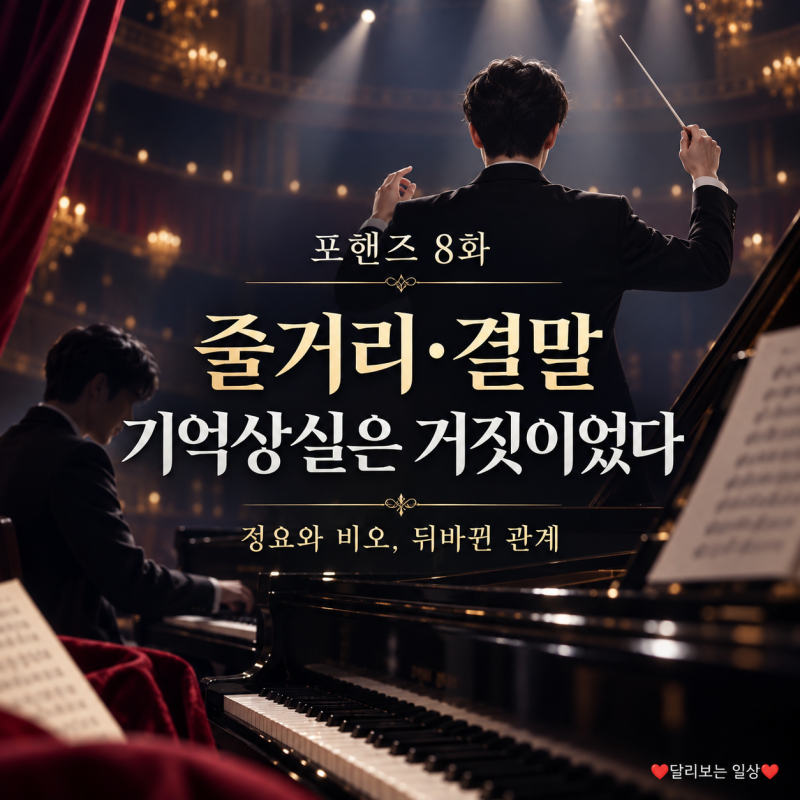 포핸즈 8화 줄거리·결말, 최정요 기억상실 거짓말과 강비오 협연