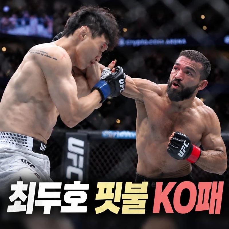 최두호 핏불 KO패 충격의 1라운드 패배