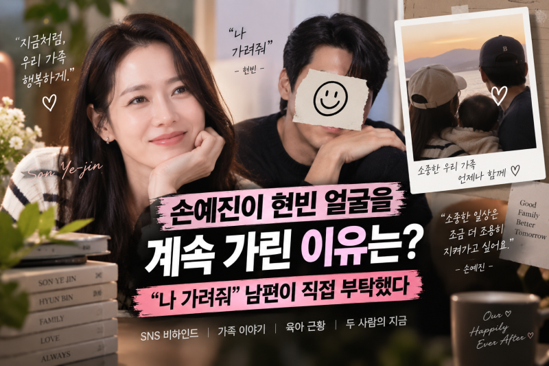 손예진이 현빈 얼굴 계속 가린 이유는? “나 가려줘” 남편이 직접 부탁했다