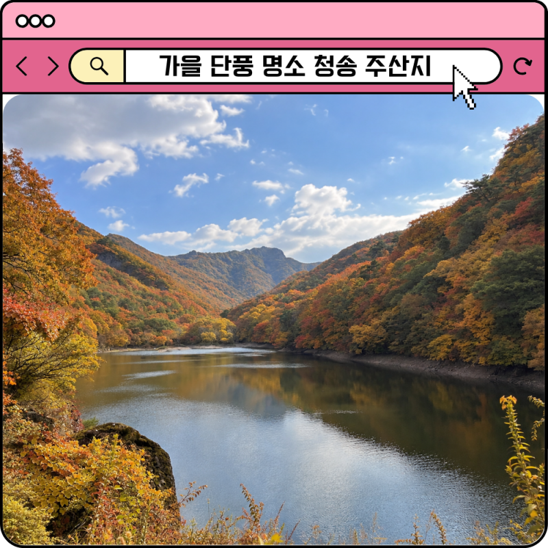 가을 단풍 명소 주왕산국립공원 청송 주산지 주차장 소요시간