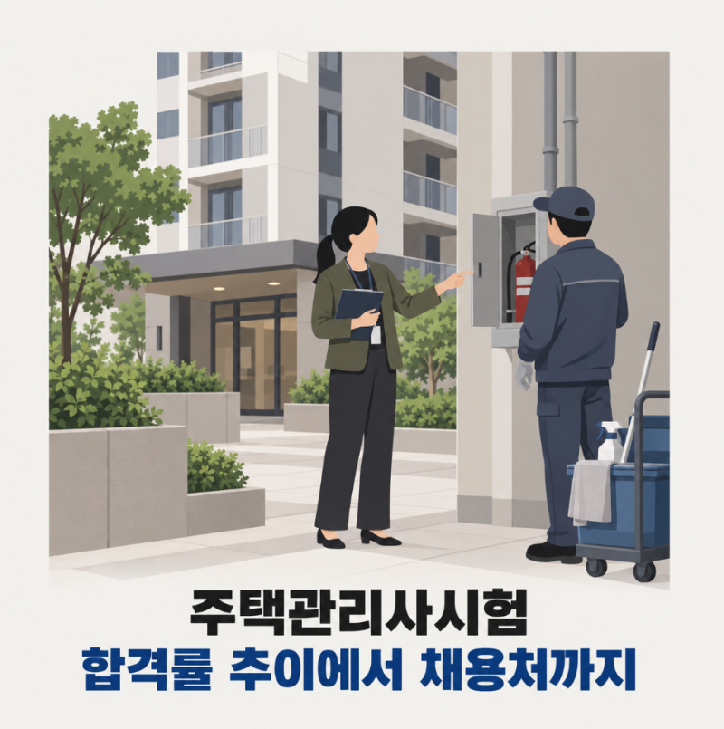 주택관리사 시험 과목별 난이도 차이, 합격률과 주택관리사보 채용처까지