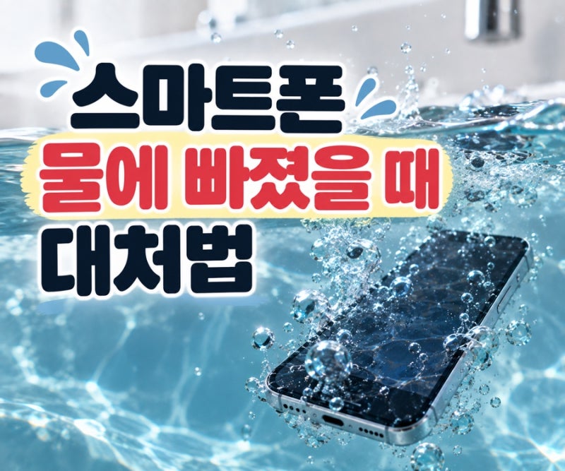 핸드폰 물에 빠졌을 때 대처법 (+ 말리는 법, 절대 하면 안 되는 행동, 안 켜질 때, 소리 이상)