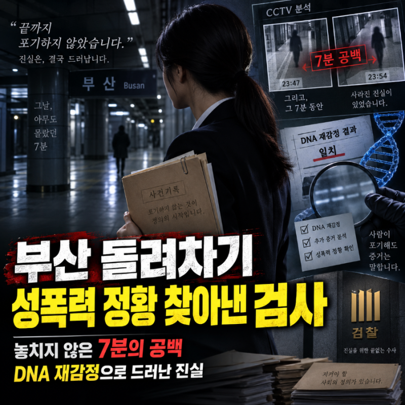 ‘부산 돌려차기’ 성폭력 정황 찾아낸 검사…김세희 “검사는 피해자를 대신해 법정에 서....