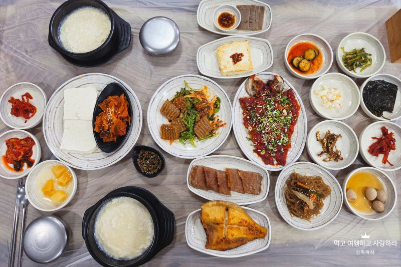 강원도 여행 속초 순두부 맛집 30년 전통 진솔할머니순두부 진솔정식 한상