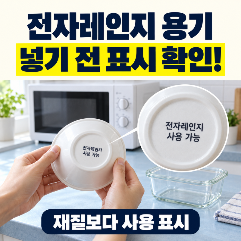 전자레인지에 넣어도 되는 용기, 표시부터 확인하는 법