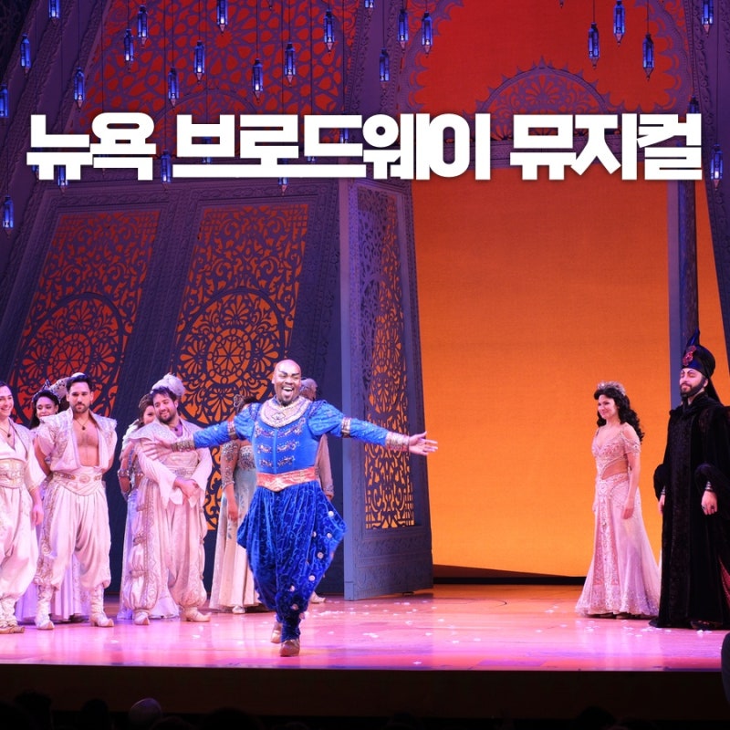 뉴욕 브로드웨이 뮤지컬 알라딘 티켓 예매 좌석 후기