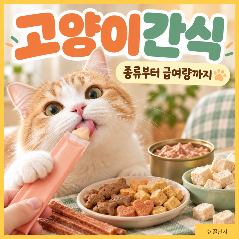 고양이 간식 종류별 특징 고르는 기준 급여량