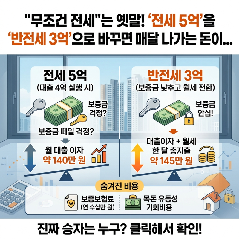 서울 아파트 전세 월세 "대출이자 4%대인데 월세가 더 쌀까?" 법정 전월세전환율과 한 달 비용