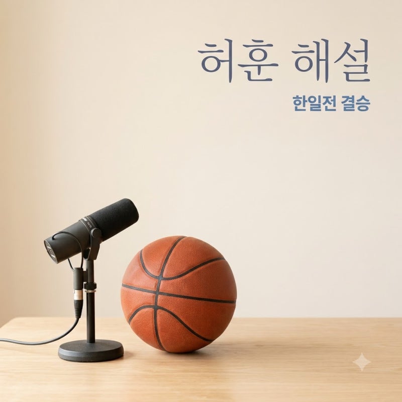 "코트 대신 마이크?" 부상으로 빠진 허훈, 한일전 결승서 포착된 뜻밖의 근황..
