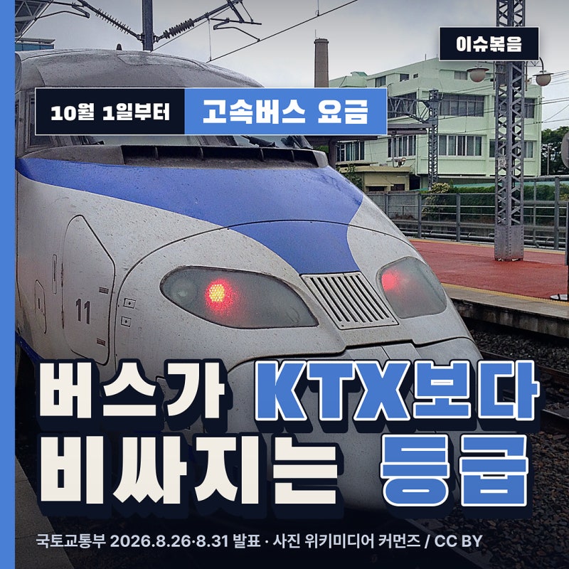 "버스가 KTX보다 비싸다고?" 10월 1일부터 뒤집히는 서울~부산 요금