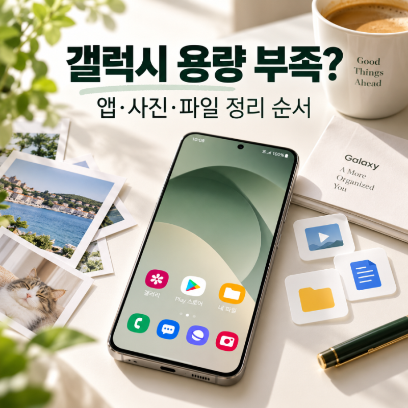 갤럭시 휴대폰 용량 부족할 때｜앱·사진·동영상·카톡·문서 정리 순서