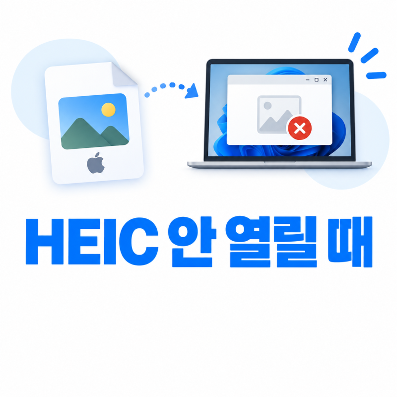 HEIC 파일 윈도우에서 안 열릴 때, JPG 변환 없이 HEIF 확장으로 여는 방법
