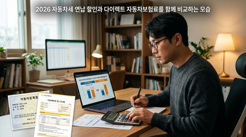 자동차세 5% 할인인 줄 알았는데? 2026 연납·보험료 절약 계산해 보니