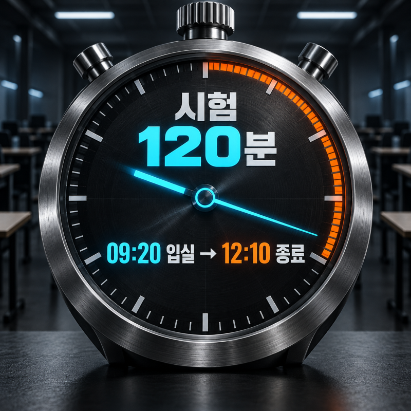 토익 시험시간 120분, 오전 9시20분 입실 12시10분 종료와 RC 75분 배분