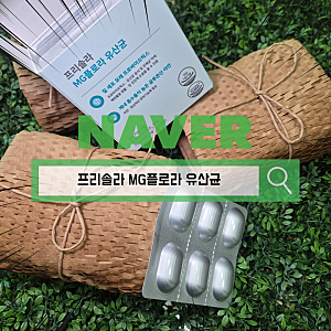 임산부 유산균 추천 프리솔라 MG플로라 유산균 개별 포장과 제품 구성