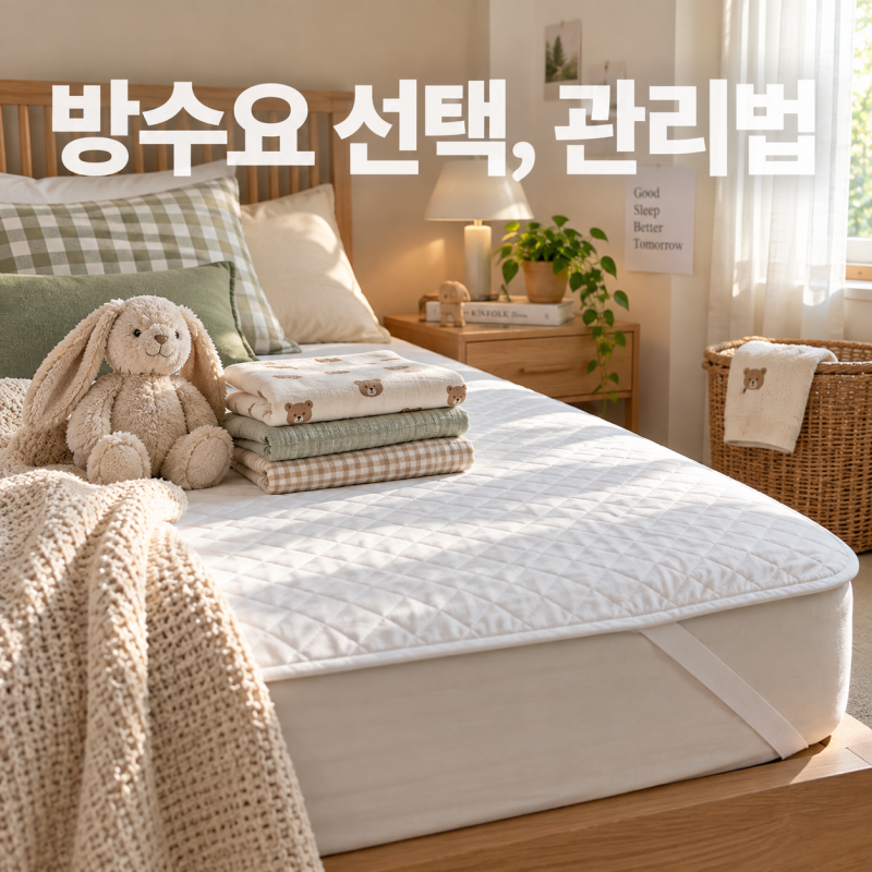 방수요 고르는 법, 침대 매트리스에 깔기 전 꼭 보세요