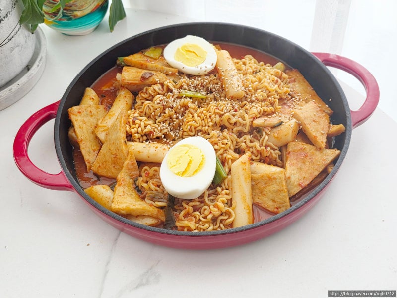 라볶이 레시피 주말 점심메뉴 라면요리 라면볶이
