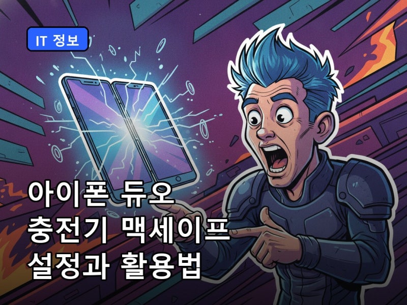 아이폰 듀오 충전기 맥세이프 설정과 활용법