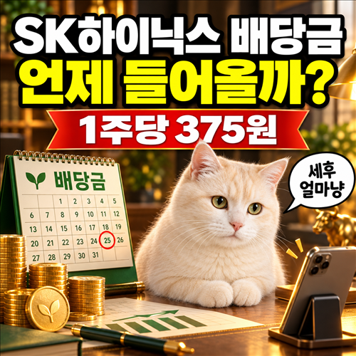 SK하이닉스 배당금 지급일 언제? 1주당 375원·세후 수령액 정리