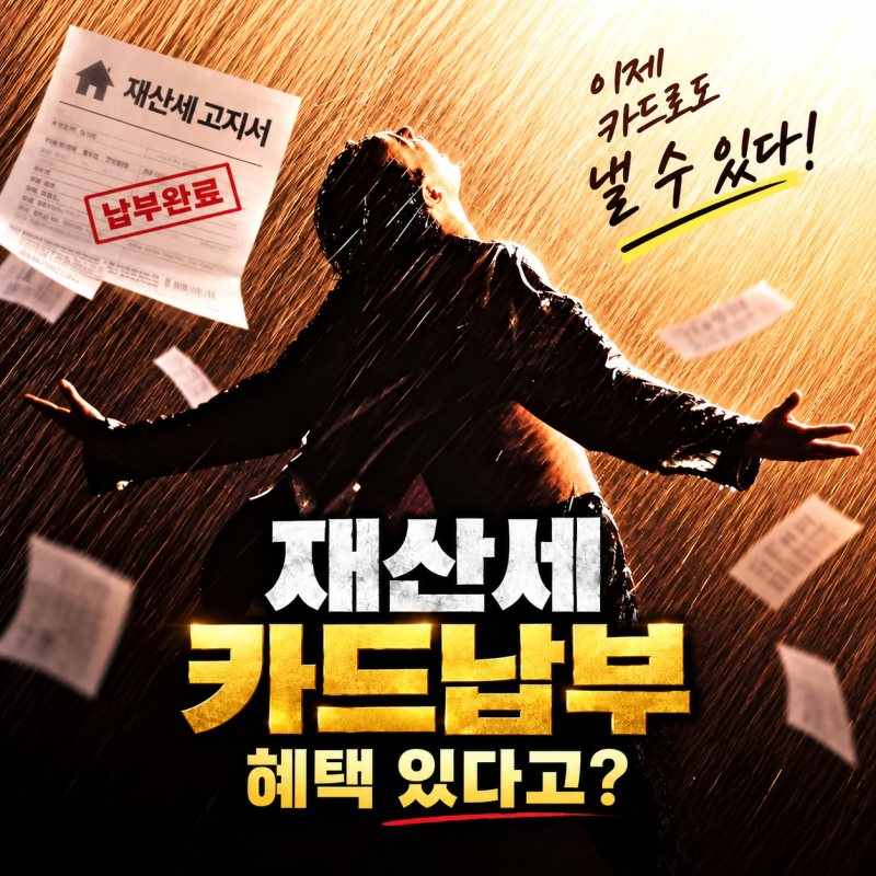 2026 재산세 카드납부 혜택 있을까? 계좌이체 전 확인하세요