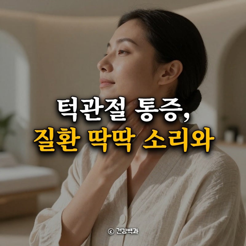 턱관절 통증, 질환 딱딱 소리와 관리법 총정리 가이드