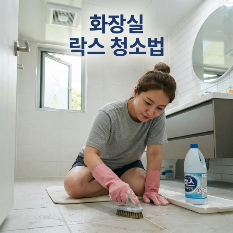 화장실 락스 청소법 곰팡이 제거할 때 주의할 점과 안전한 사용방법