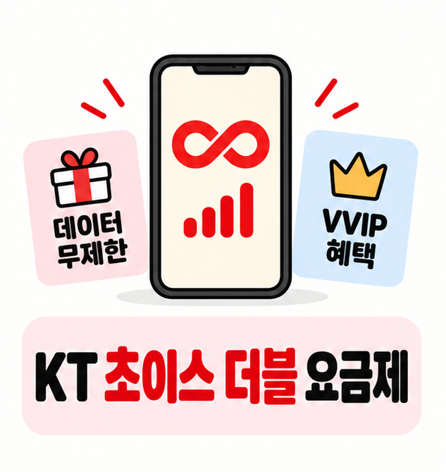 KT 초이스 더블 요금제, 12만원에 혜택 2개? 종류와 차이 정리