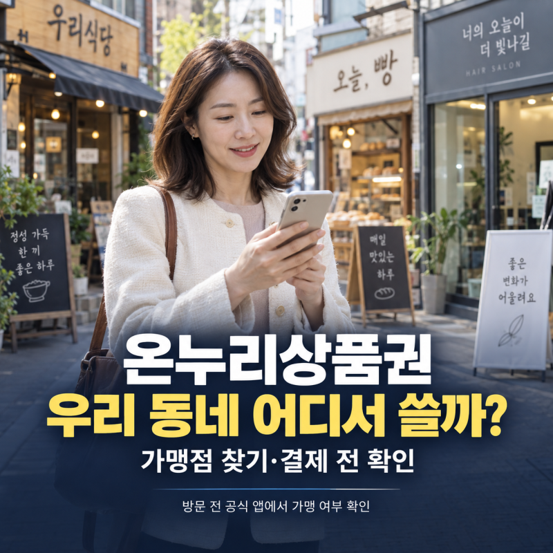 카드형 온누리상품권 가맹점 찾기 3초 조회법 및 15% 할인 사용처 총정리