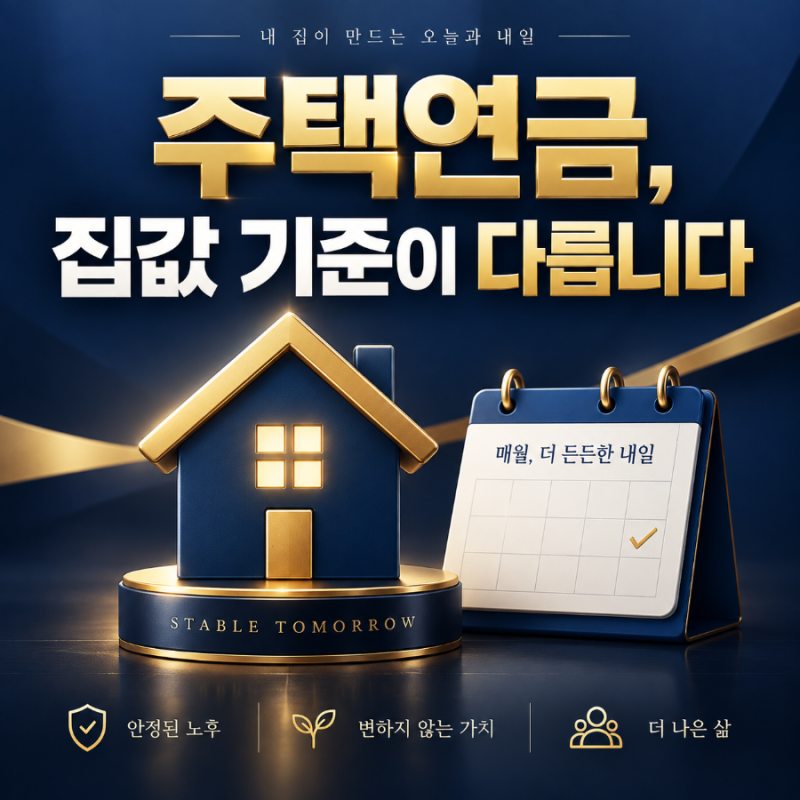 주택연금, 공시가격과 월수령액 기준이 다릅니다