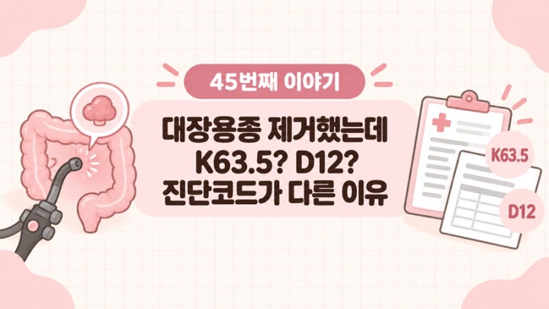 대장용종 제거했는데 K63.5? D12? 진단코드 따라 보험금 달라질까?