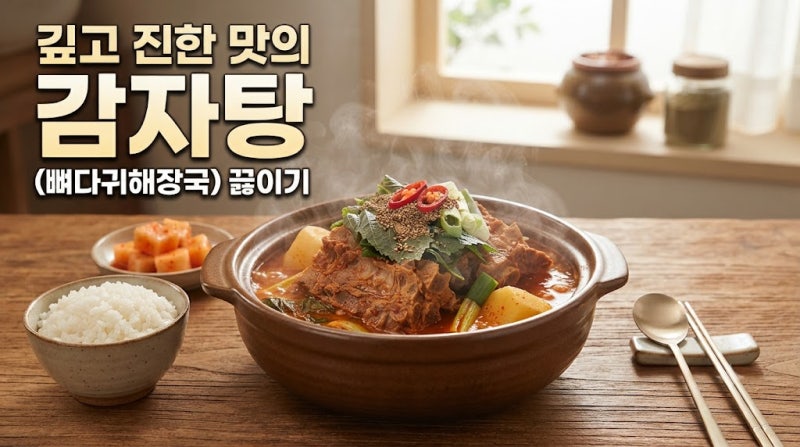 깊고 진한 맛의 감자탕, 뼈다귀해장국 끓이기
