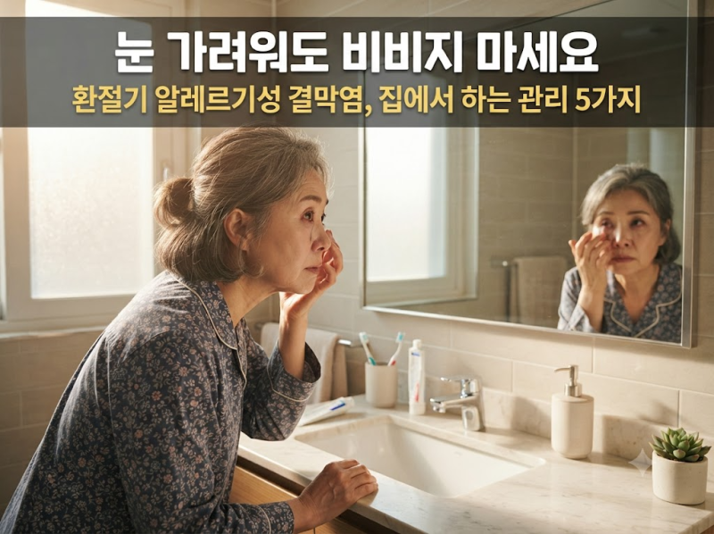 환절기 알레르기성 결막염, 눈 가려울 때 집에서 하는 관리 5가지