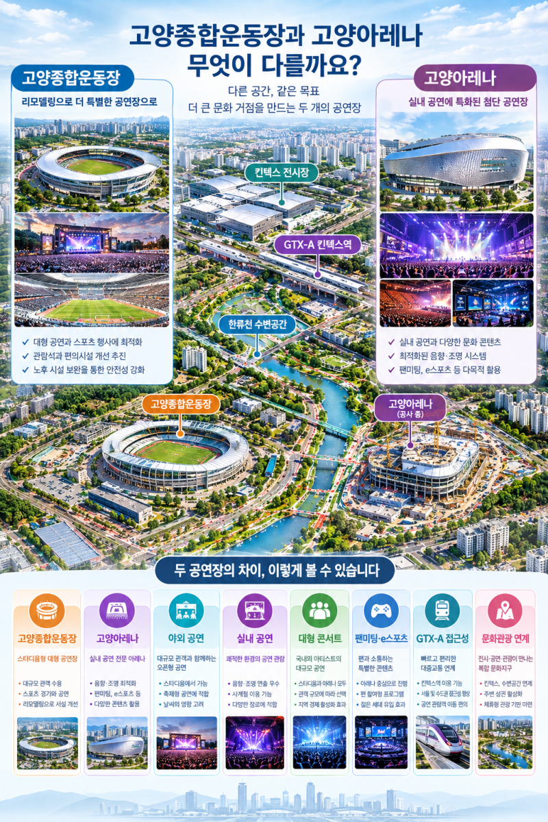 [Large Venue Information] Goyang Sports Complex Remodeling and Goyang Arena: How Large Venues Will Share Roles
