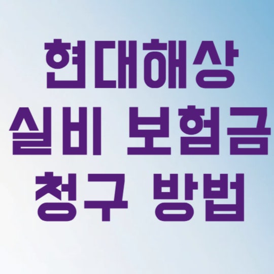 현대해상 실비 보험금 청구 방법 및 필수 서류 3가지 (놓치면 손해 보는 팁)