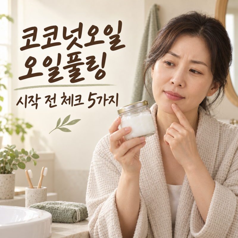 오일풀링 방법, 코코넛오일로 시작하기 전에 확인할 것 5가지