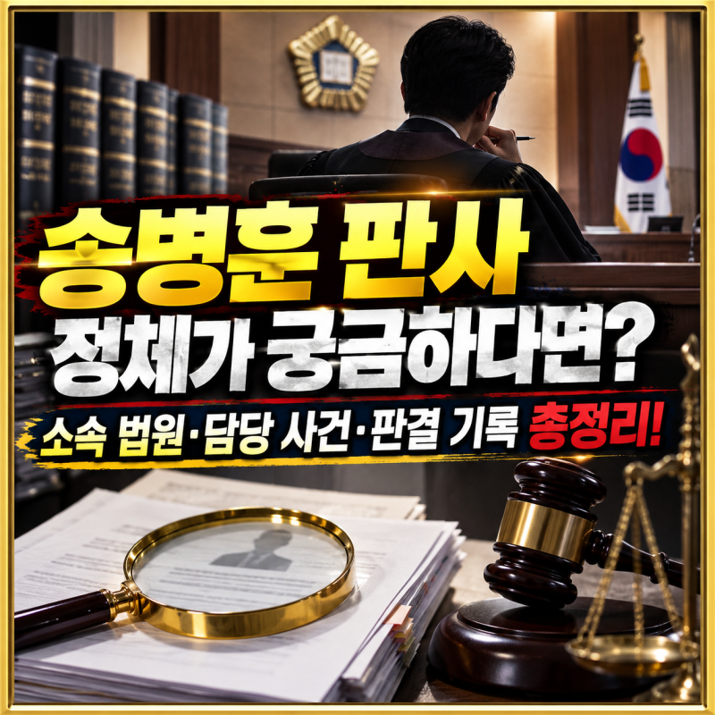송병훈 판사 누구길래 수원지법 부장판사 경력부터 과거 판결까지 집중 조명