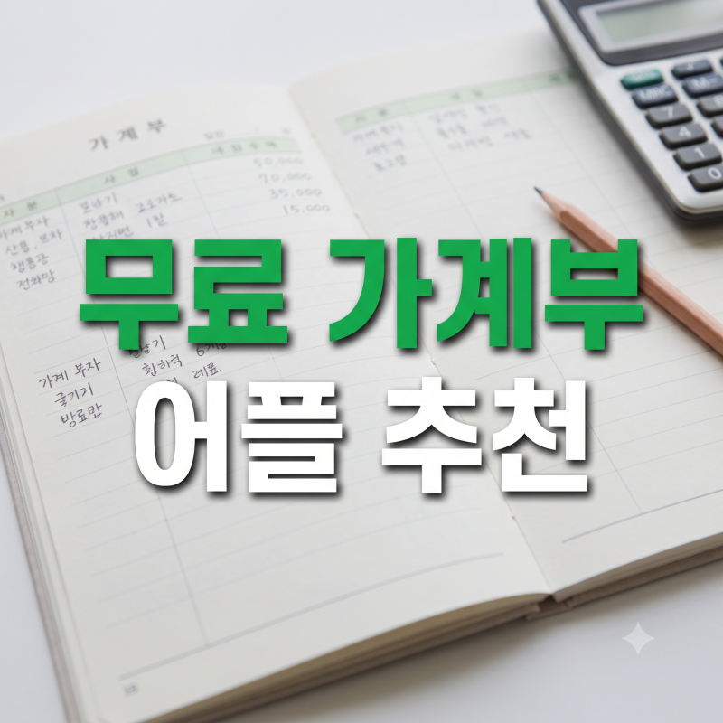 무료 가계부 어플 추천 8가지 (가계부 앱)