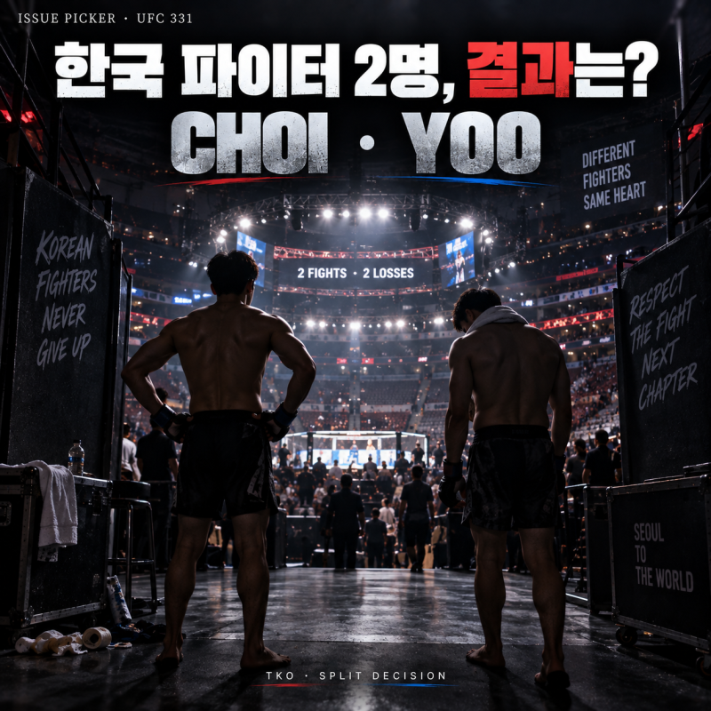 UFC 331 한국인 경기 결과｜최두호 1R TKO패·유주상 스플릿 판정패, 코리안 파이터 2전 전패