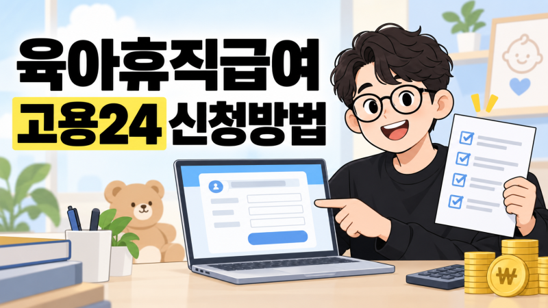 육아휴직급여 신청 어디서? 고용24 온라인 신청방법·준비서류·지급액 정리