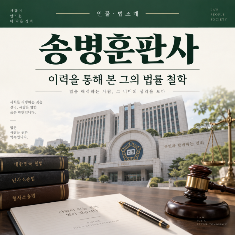 송병훈판사, 이력을 통해 본 그의 법률 철학