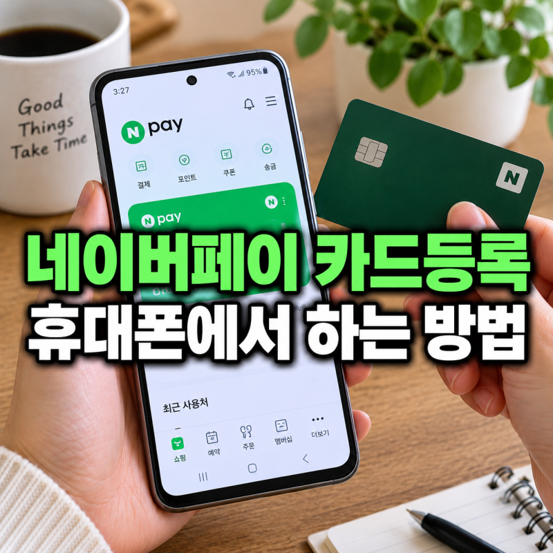 카드 꺼내기 전에 이것부터｜네이버페이 카드등록, 휴대폰에서 하는 방법
