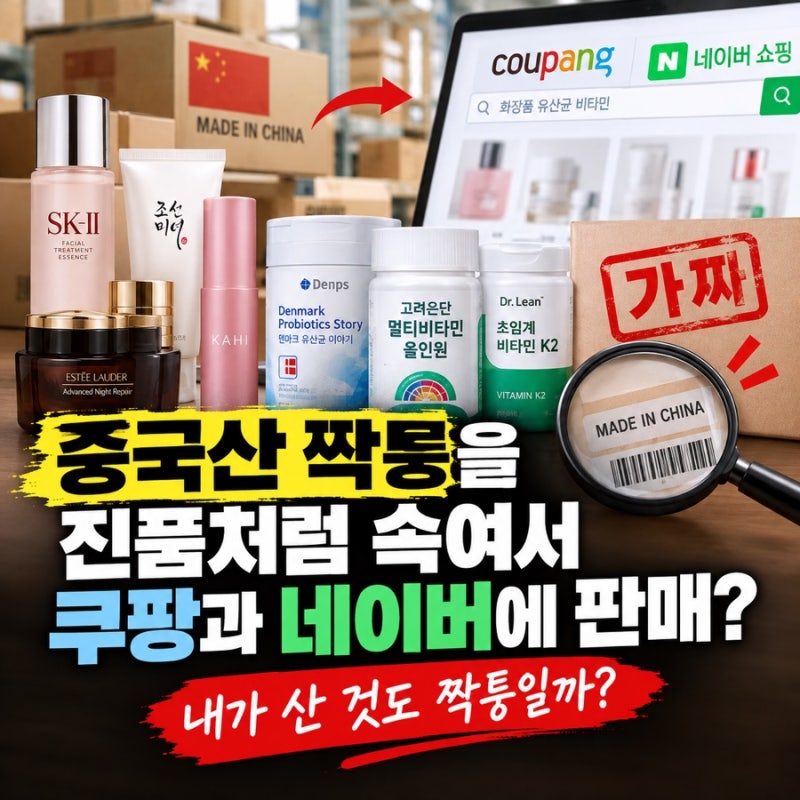 내가 쿠팡·네이버에서 산 화장품·유산균이 짝퉁이라고?(feat. 중국산)